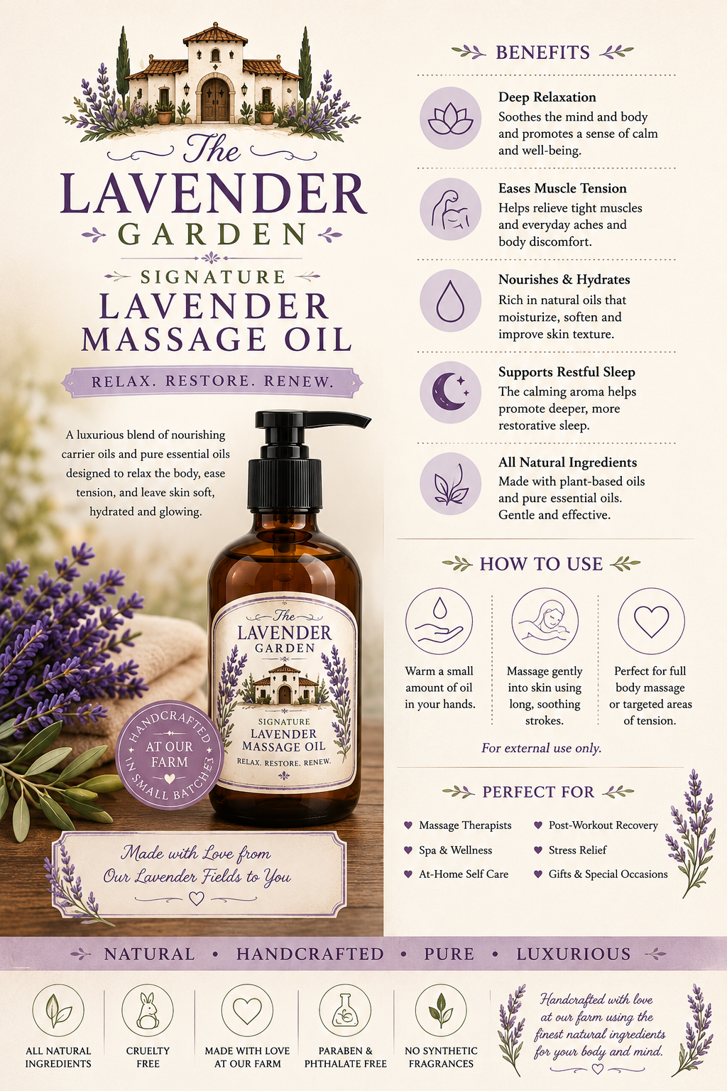 Lavender Massage Oil 10ml