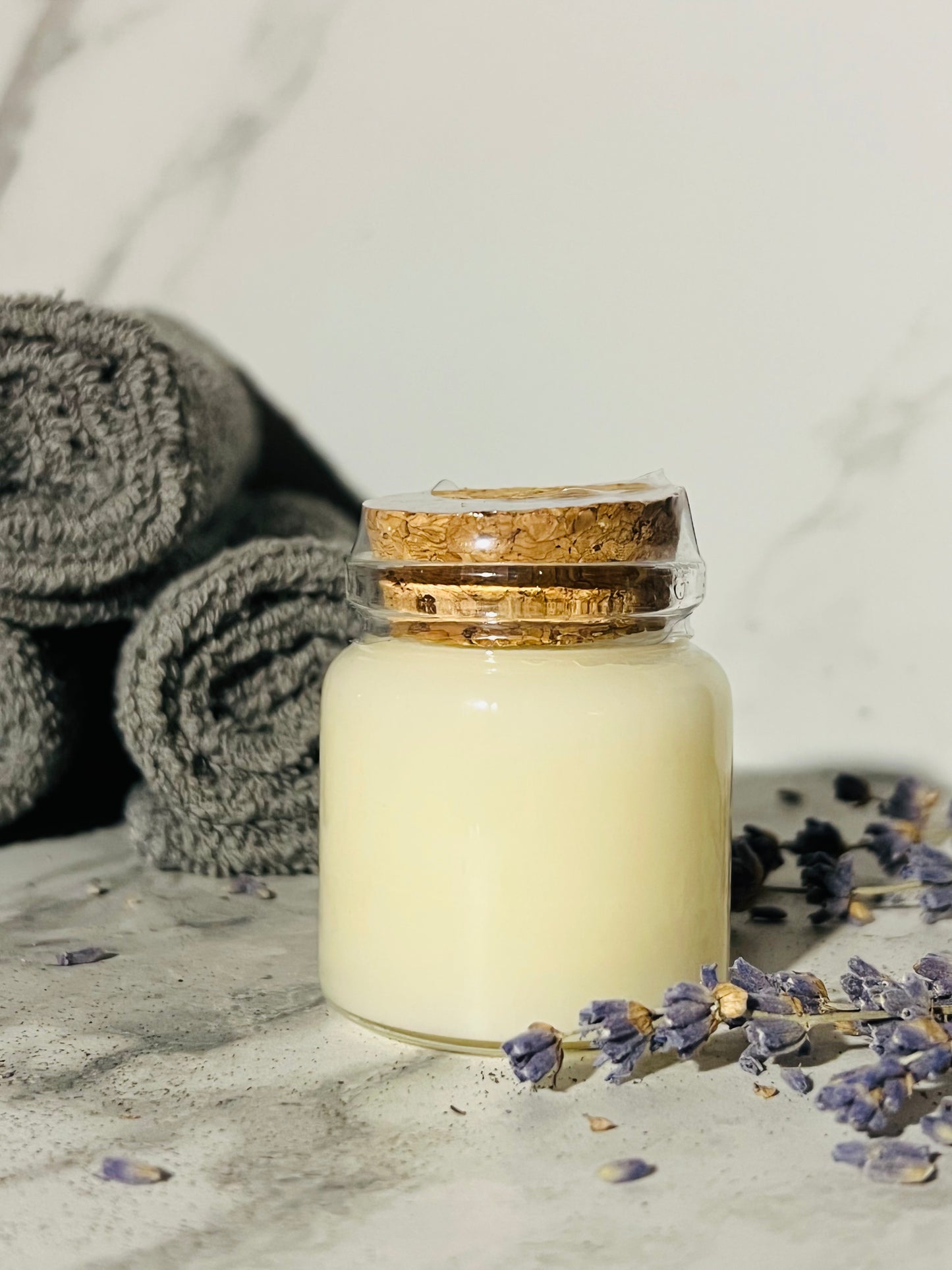 Lavender Salve Glass Jar