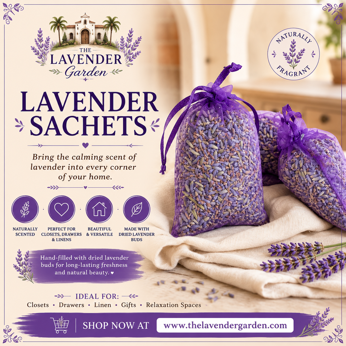 Lavender Sachet - Large