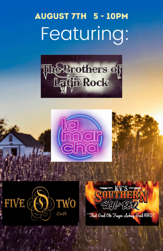 Sunset Concert at The Lavender Garden August 7