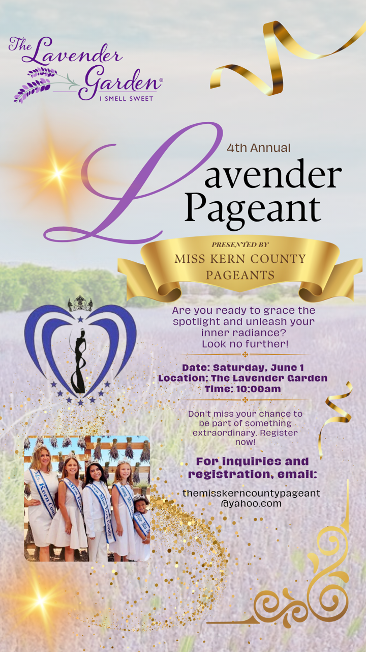 2024 Lavender Garden Pageant Flyer